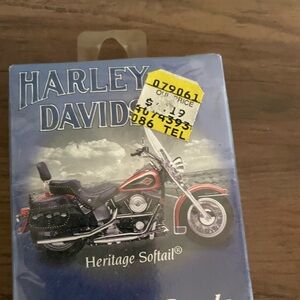 Harley-Davidson Blue Heritage Softail Playing Cards